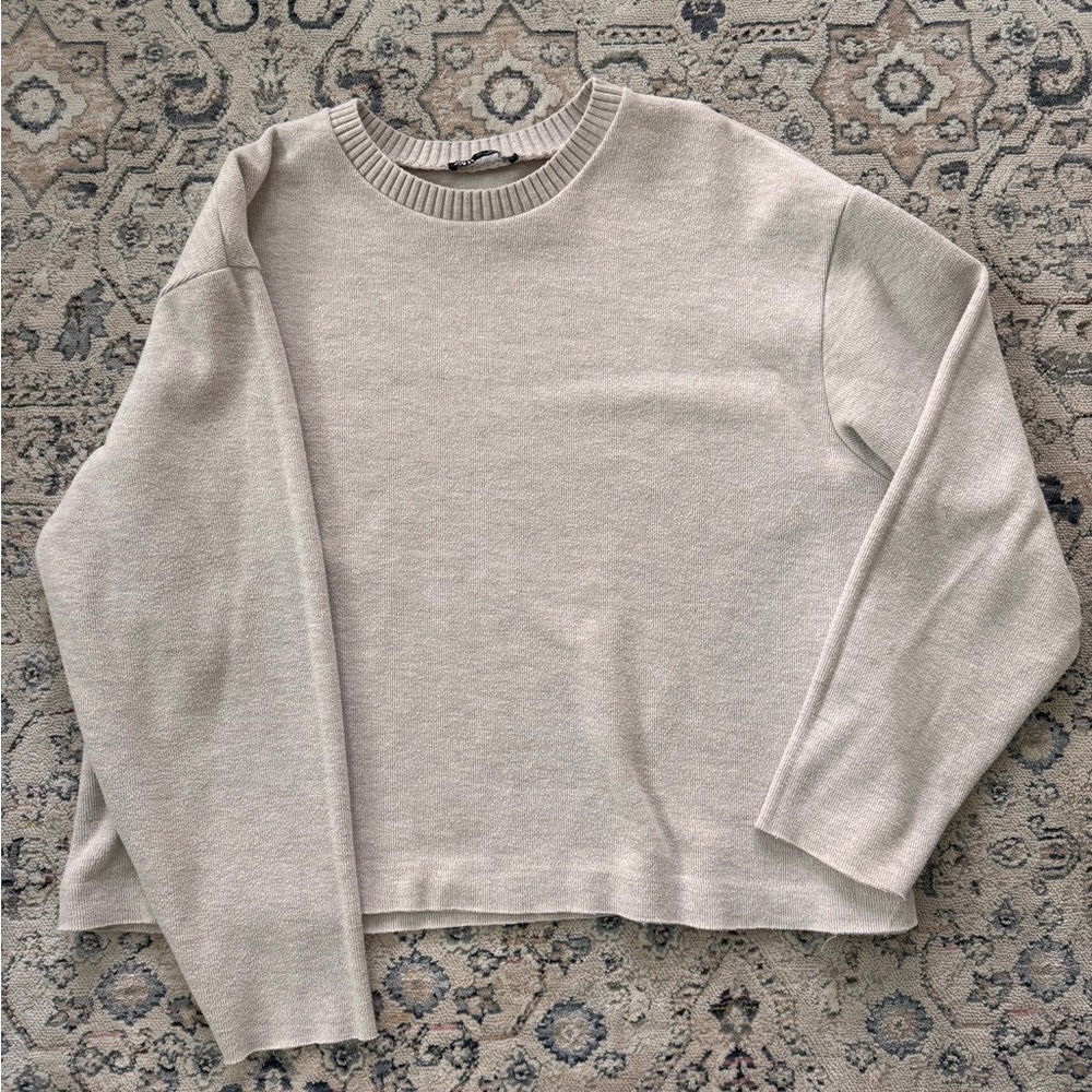Cozy Beige Knit Sweater